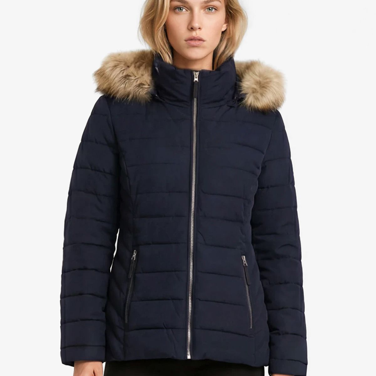 TOMMY HILFIGER - Parka Puffer Acolchada Azul Tommy Hilfiger