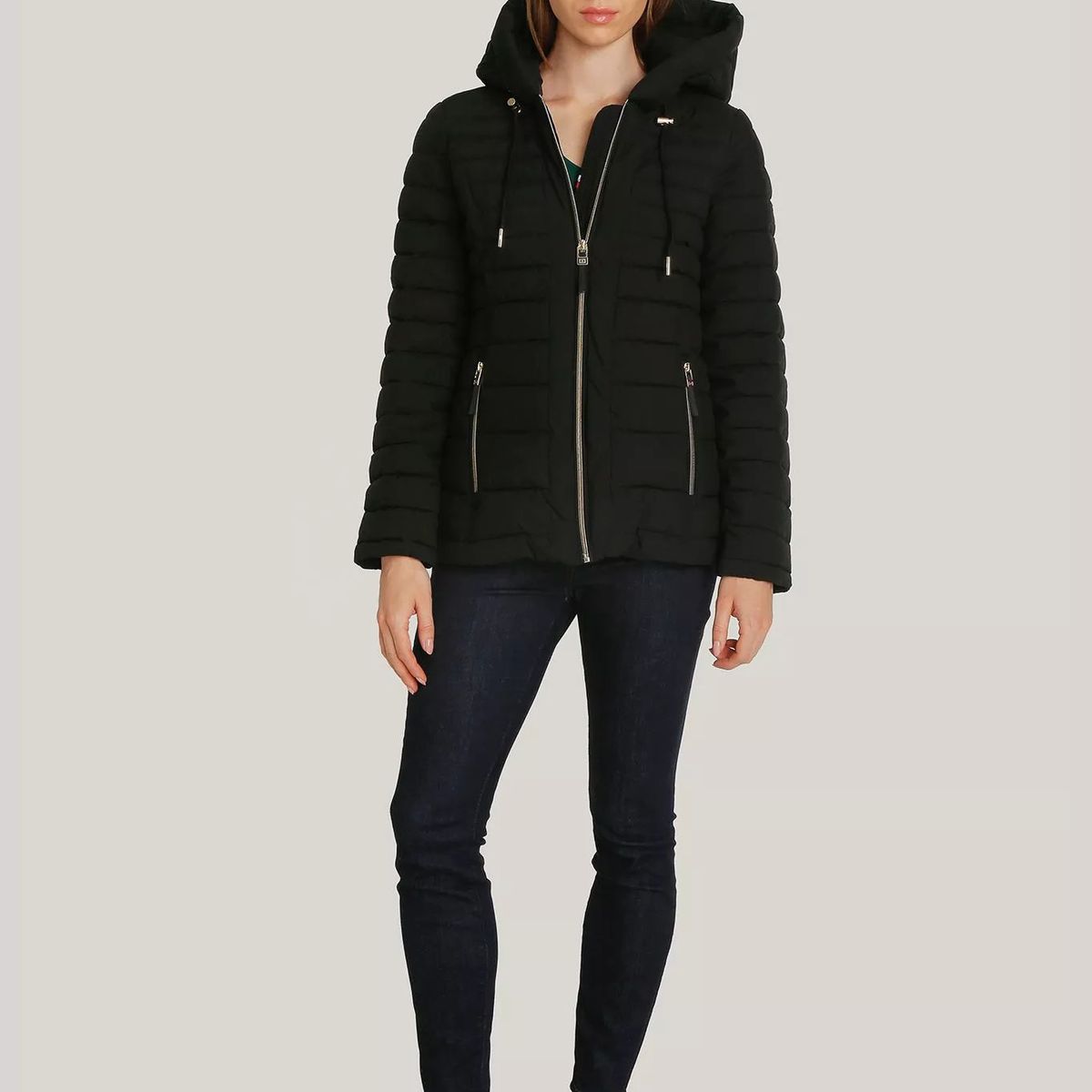 TOMMY HILFIGER - Parka Ligera Acolchada Negro Tommy Hilfiger