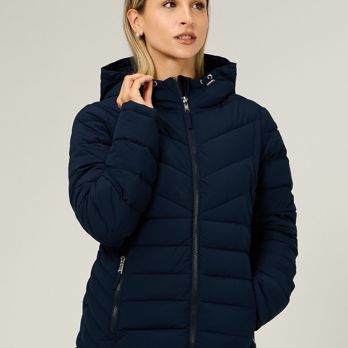 TOMMY HILFIGER - Parka Ligera Acolchada Azul Tommy Hilfiger