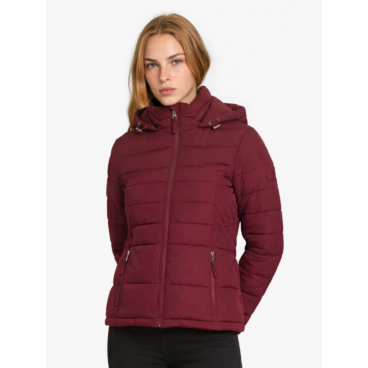 TOMMY HILFIGER - Parka Acolchada Solid Burdeo Tommy Hilfiger