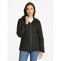 TOMMY HILFIGER - Parka Acolchada Con Cierre Negro