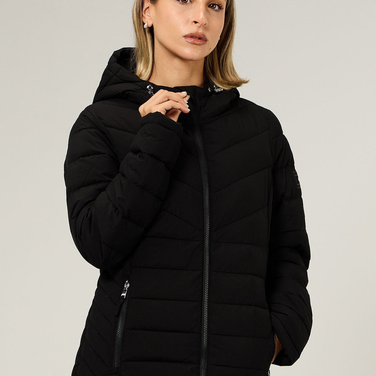 TOMMY HILFIGER - Parka Ligera Acolchada Negro Tommy Hilfiger