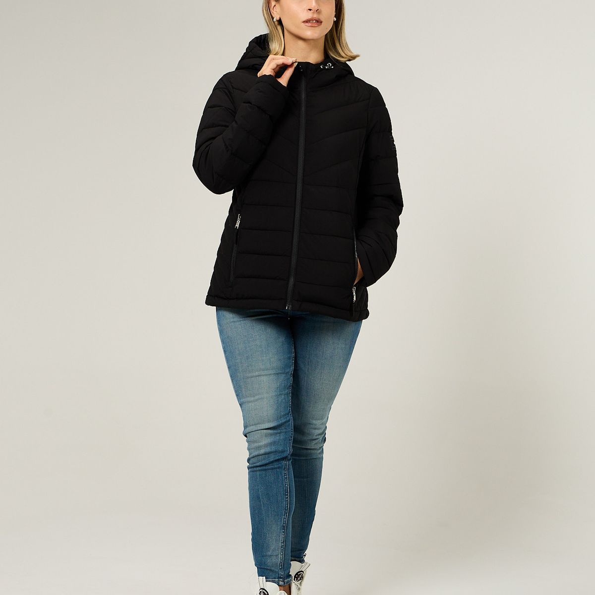 TOMMY HILFIGER - Parka Ligera Acolchada Negro Tommy Hilfiger