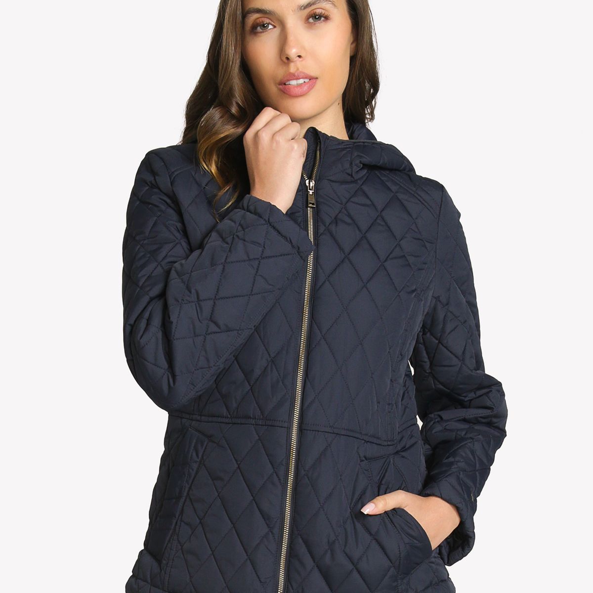 TOMMY HILFIGER - Parka Acolchada Con Cierre Azul Tommy Hilfiger