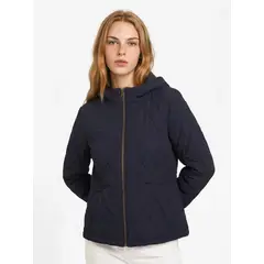 TOMMY HILFIGER - Parka Acolchada Con Cierre Azul