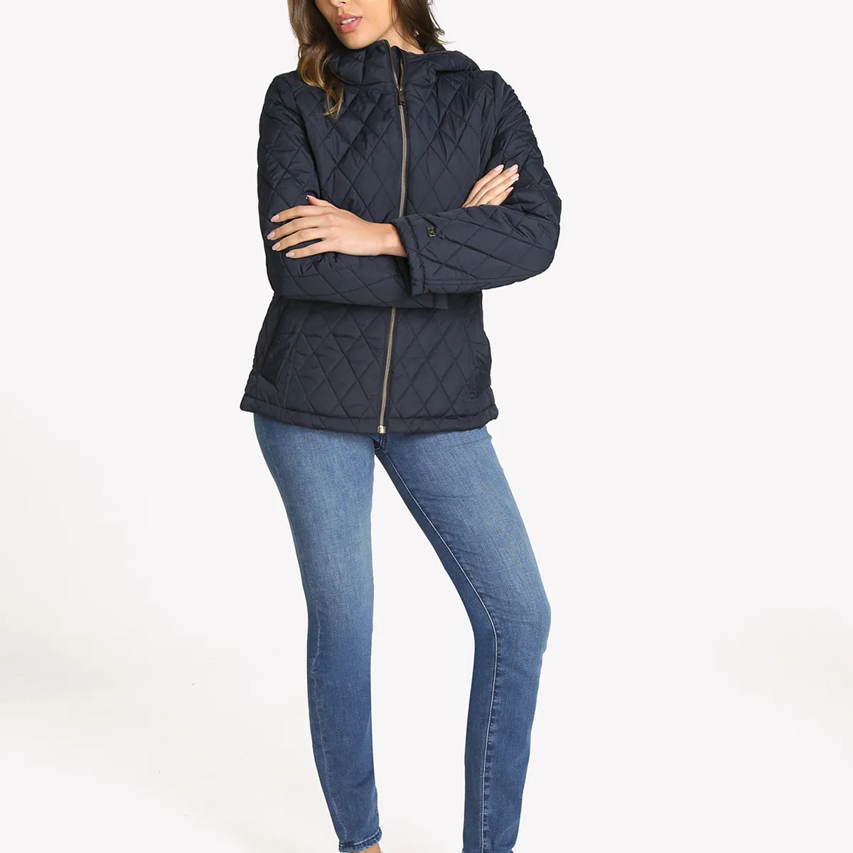 TOMMY HILFIGER - Parka Acolchada Con Cierre Azul Tommy Hilfiger