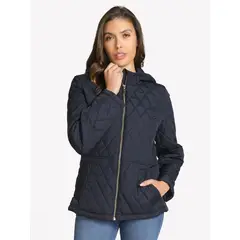 TOMMY HILFIGER - Parka Acolchada Con Cierre Azul