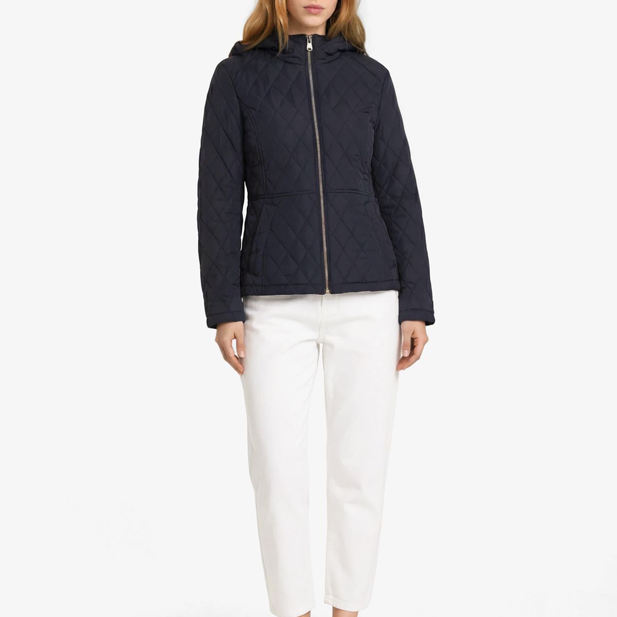 TOMMY HILFIGER - Parka Acolchada Con Cierre Azul Tommy Hilfiger