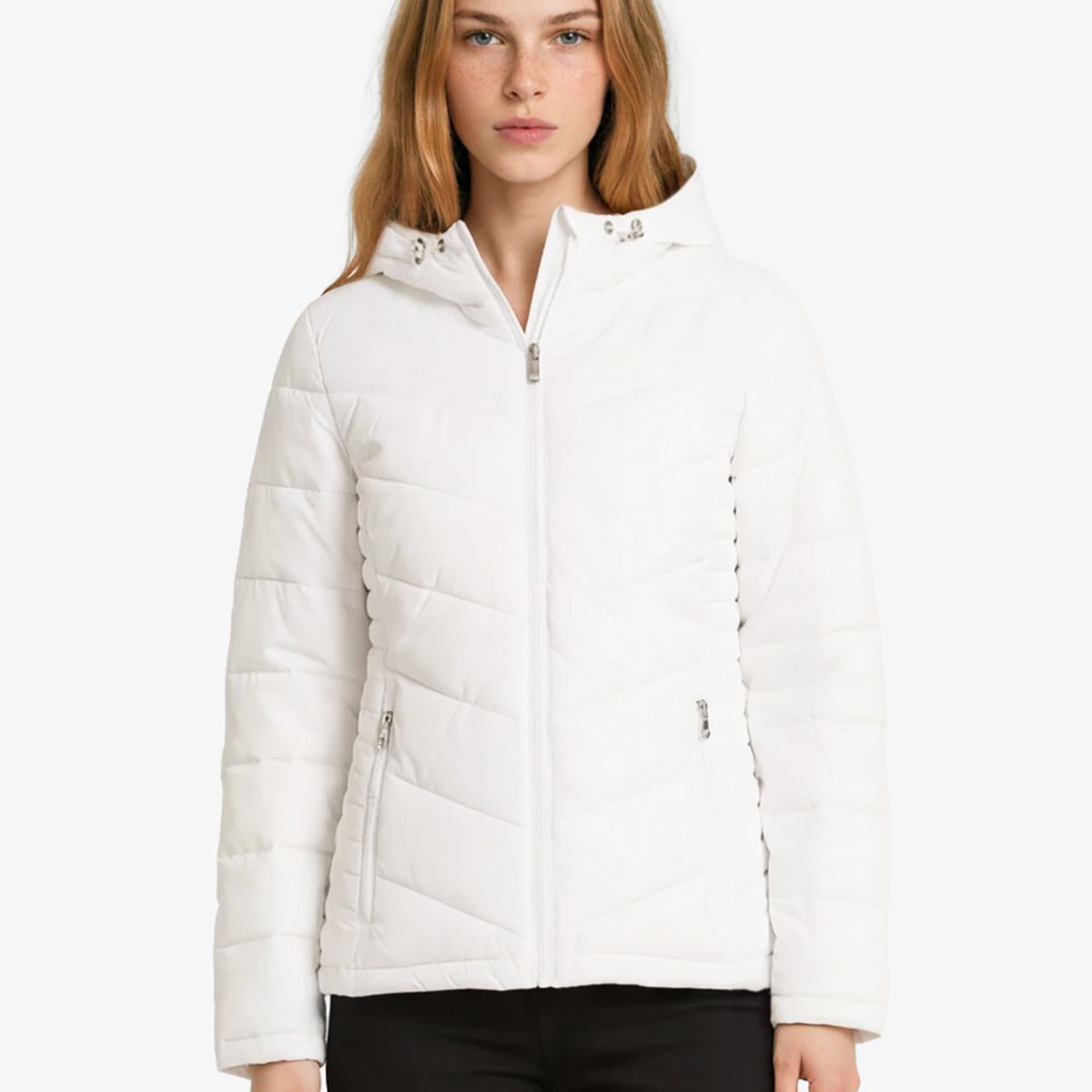 TOMMY HILFIGER - Parka Ligera Acolchada Blanco Tommy Hilfiger