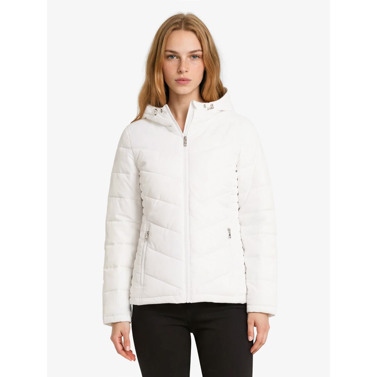 TOMMY HILFIGER - Parka Ligera Acolchada Blanco Tommy Hilfiger