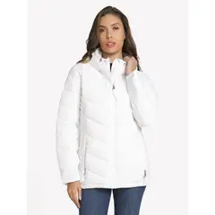 TOMMY HILFIGER - Parka Ligera Acolchada Blanco