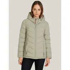 TOMMY HILFIGER - Parka Ligera Acolchada Gris