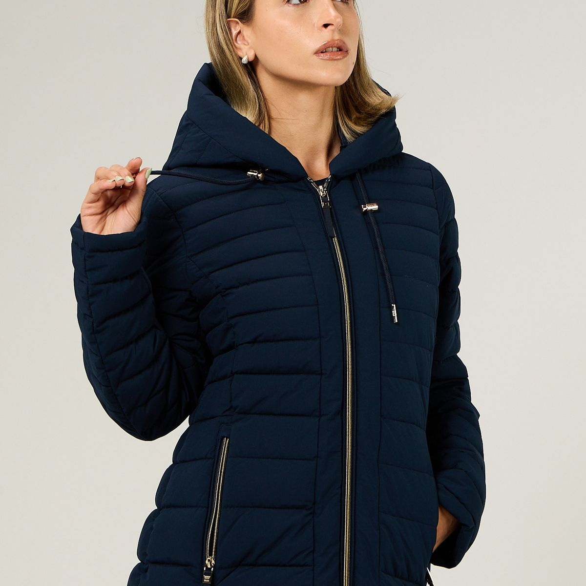 TOMMY HILFIGER - Parka Ligera Acolchada Azul Tommy Hilfiger