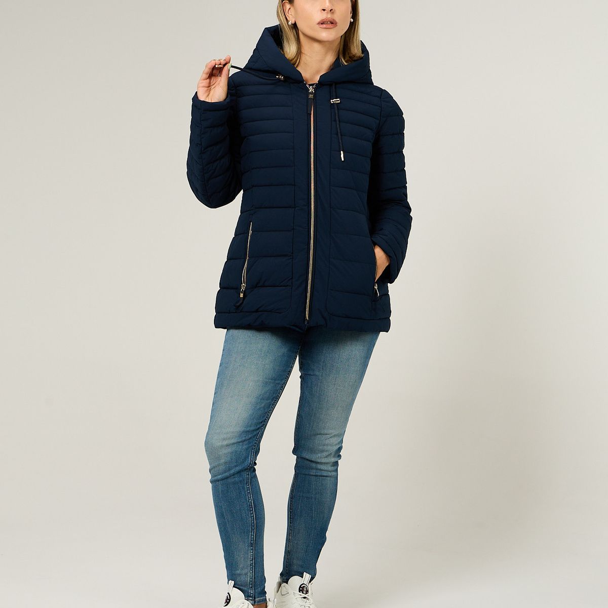 TOMMY HILFIGER - Parka Ligera Acolchada Azul Tommy Hilfiger