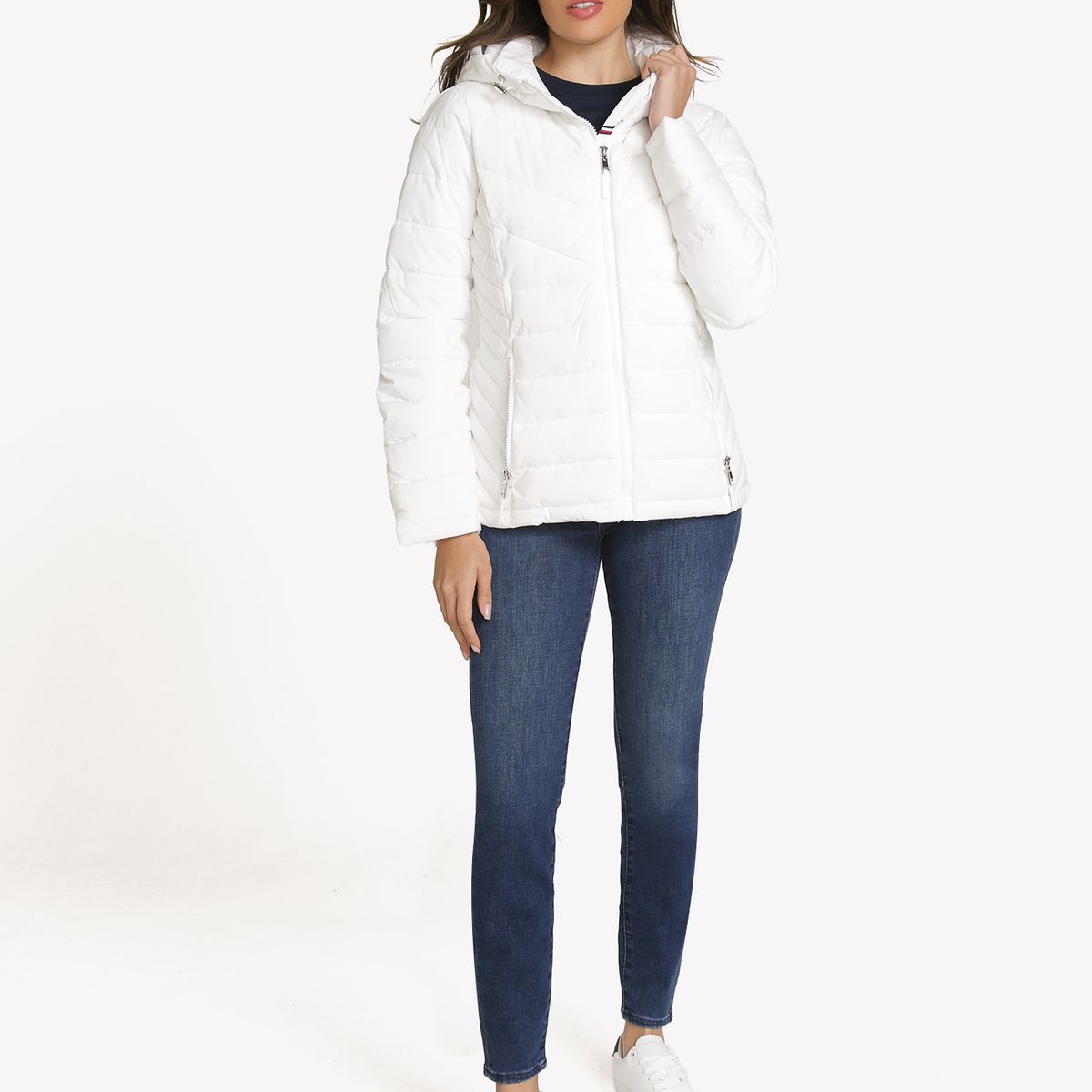 TOMMY HILFIGER - Parka Ligera Acolchada Blanco Tommy Hilfiger