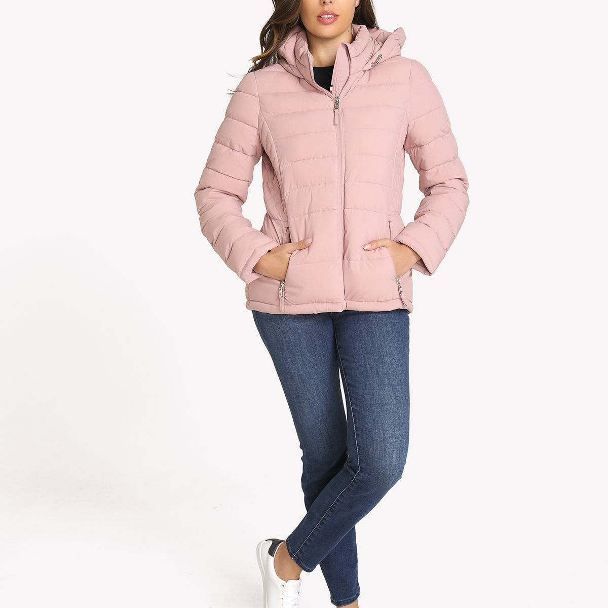 TOMMY HILFIGER - Parka Acolchada Solid Rosado Tommy Hilfiger