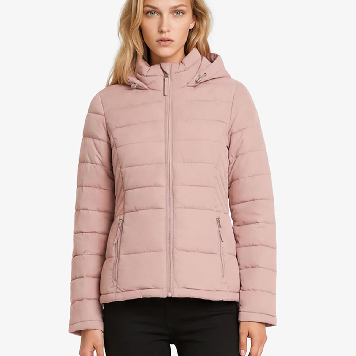 TOMMY HILFIGER - Parka Acolchada Solid Rosado Tommy Hilfiger
