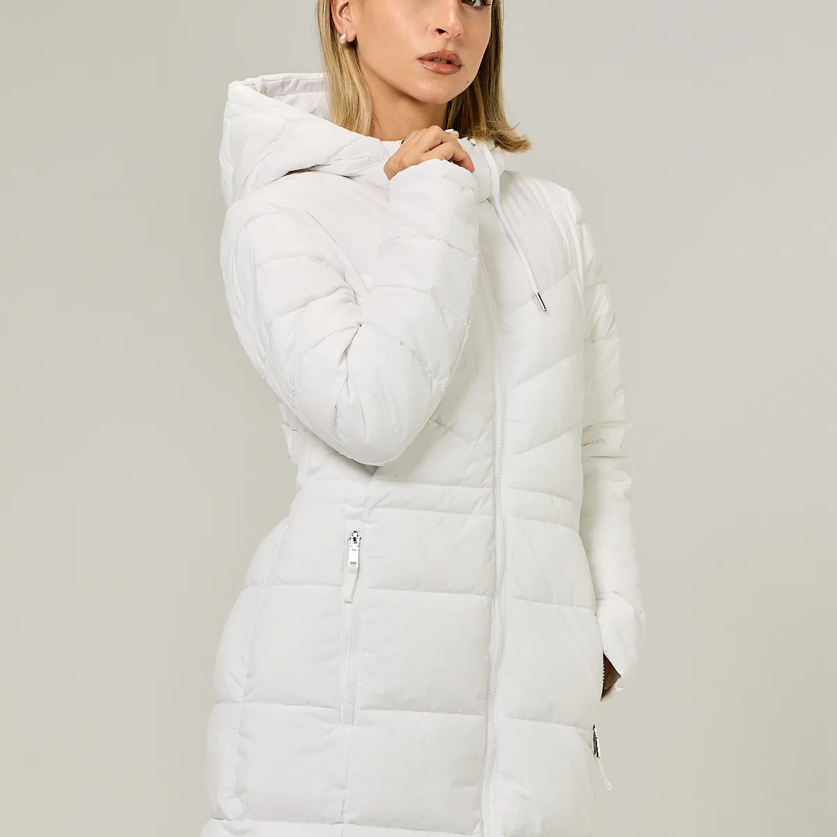 TOMMY HILFIGER - Parka Packable Acolchada Blanco Tommy Hilfiger