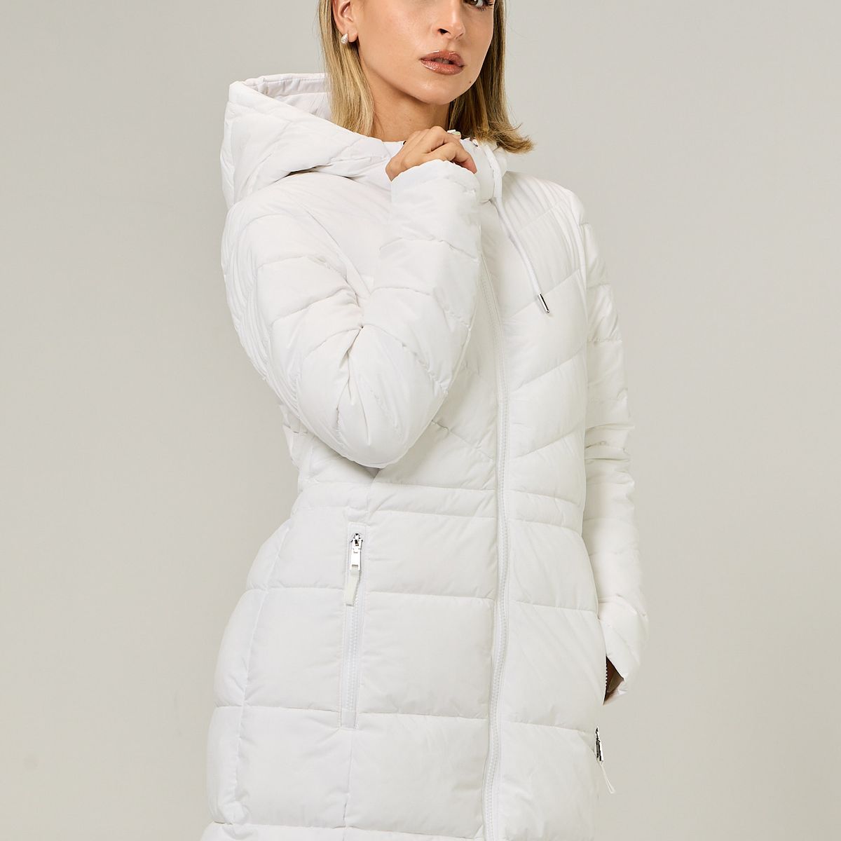 TOMMY HILFIGER - Parka Packable Acolchada Blanco Tommy Hilfiger