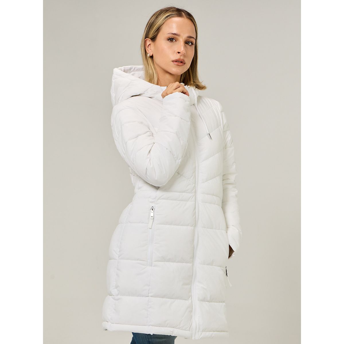TOMMY HILFIGER - Parka Packable Acolchada Blanco Tommy Hilfiger