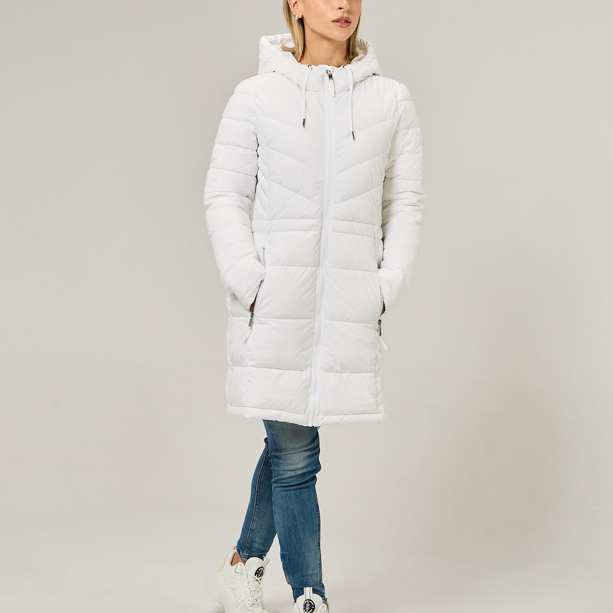 TOMMY HILFIGER - Parka Packable Acolchada Blanco Tommy Hilfiger
