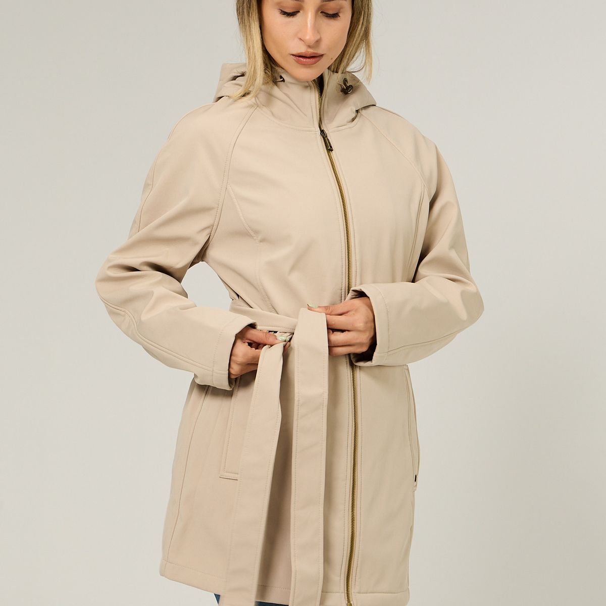 TOMMY HILFIGER - Chaqueta Softshell Solid Beige Tommy Hilfiger