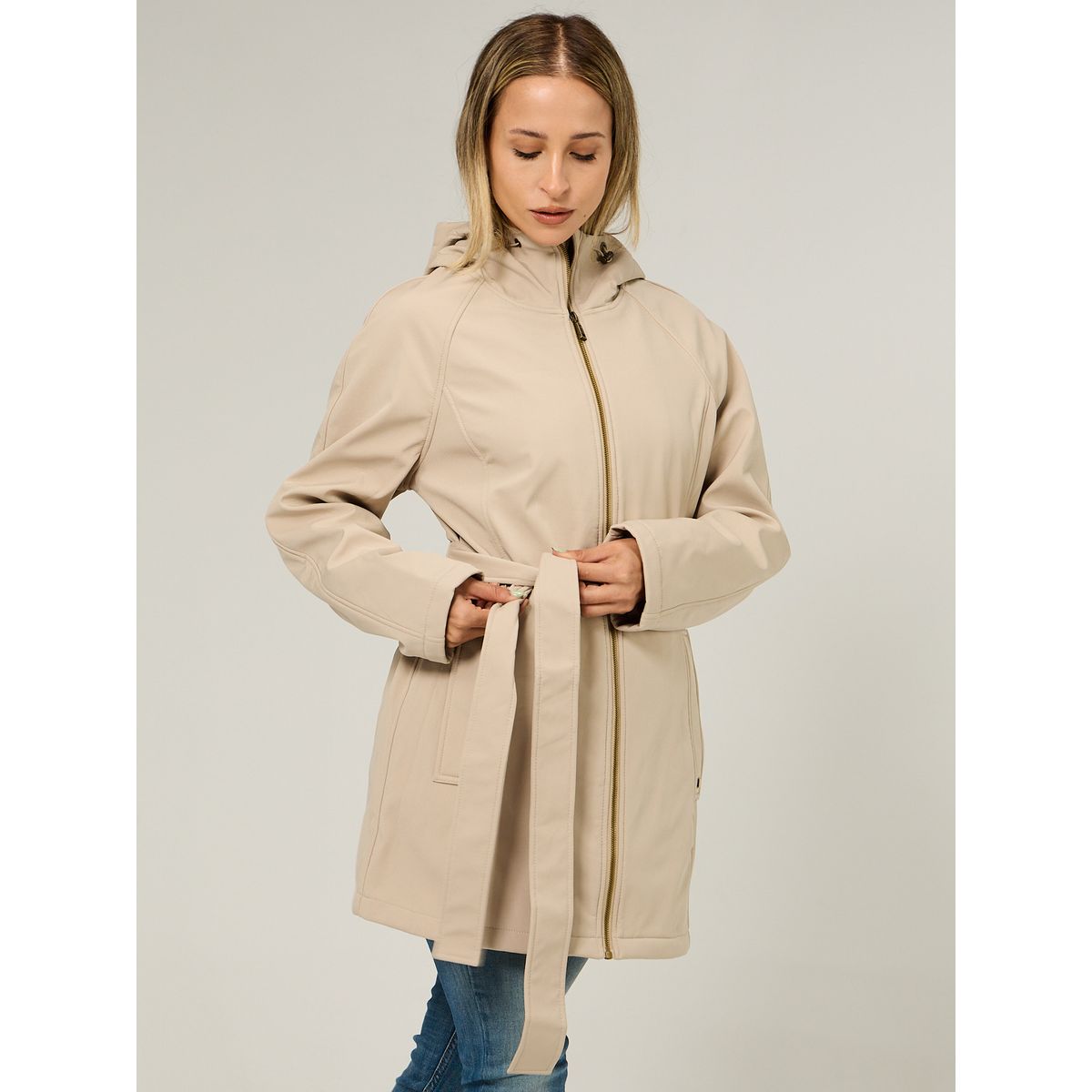 TOMMY HILFIGER - Chaqueta Softshell Solid Beige Tommy Hilfiger