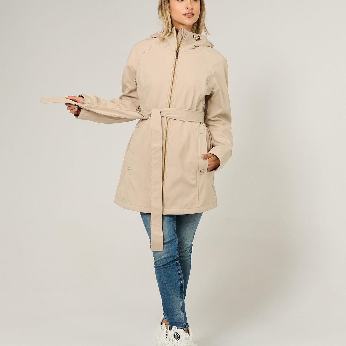 TOMMY HILFIGER - Chaqueta Softshell Solid Beige Tommy Hilfiger
