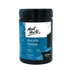 MONT MARTE - Pintura Acrílica 300ml Negro Marte