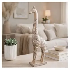 ALMA & DECO - Figura Decorativa Jirafa Enicoa 51 cm.