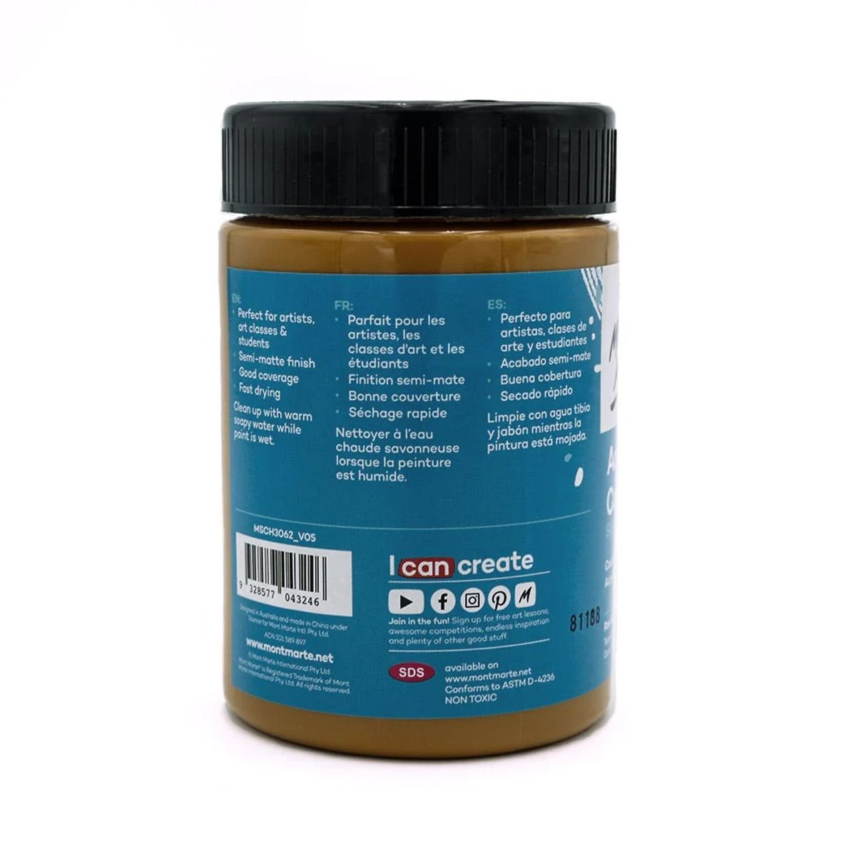 MONT MARTE - Pintura Acrílica 300ml Ocre Siena