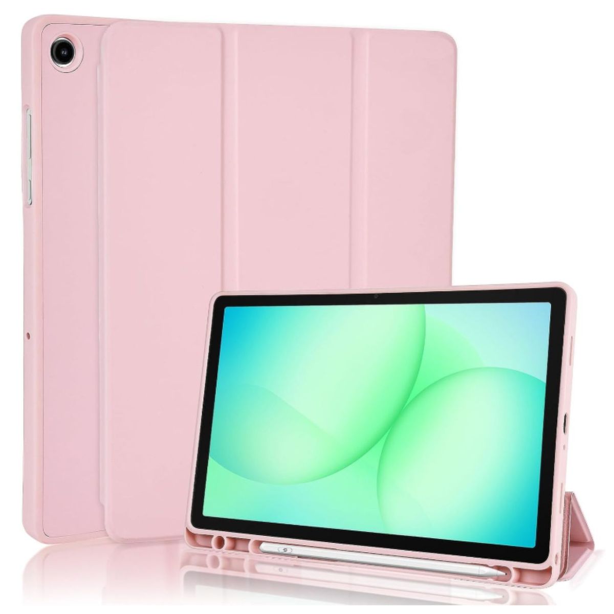 GENERICO - Funda Con Ranura Smartcover Para Tablet Samsung A11+ Rosa