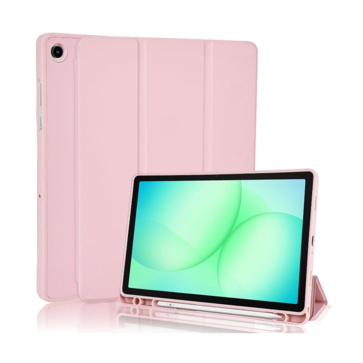 GENERICO - Funda Con Ranura Smartcover Para Tablet Samsung A11+ Rosa