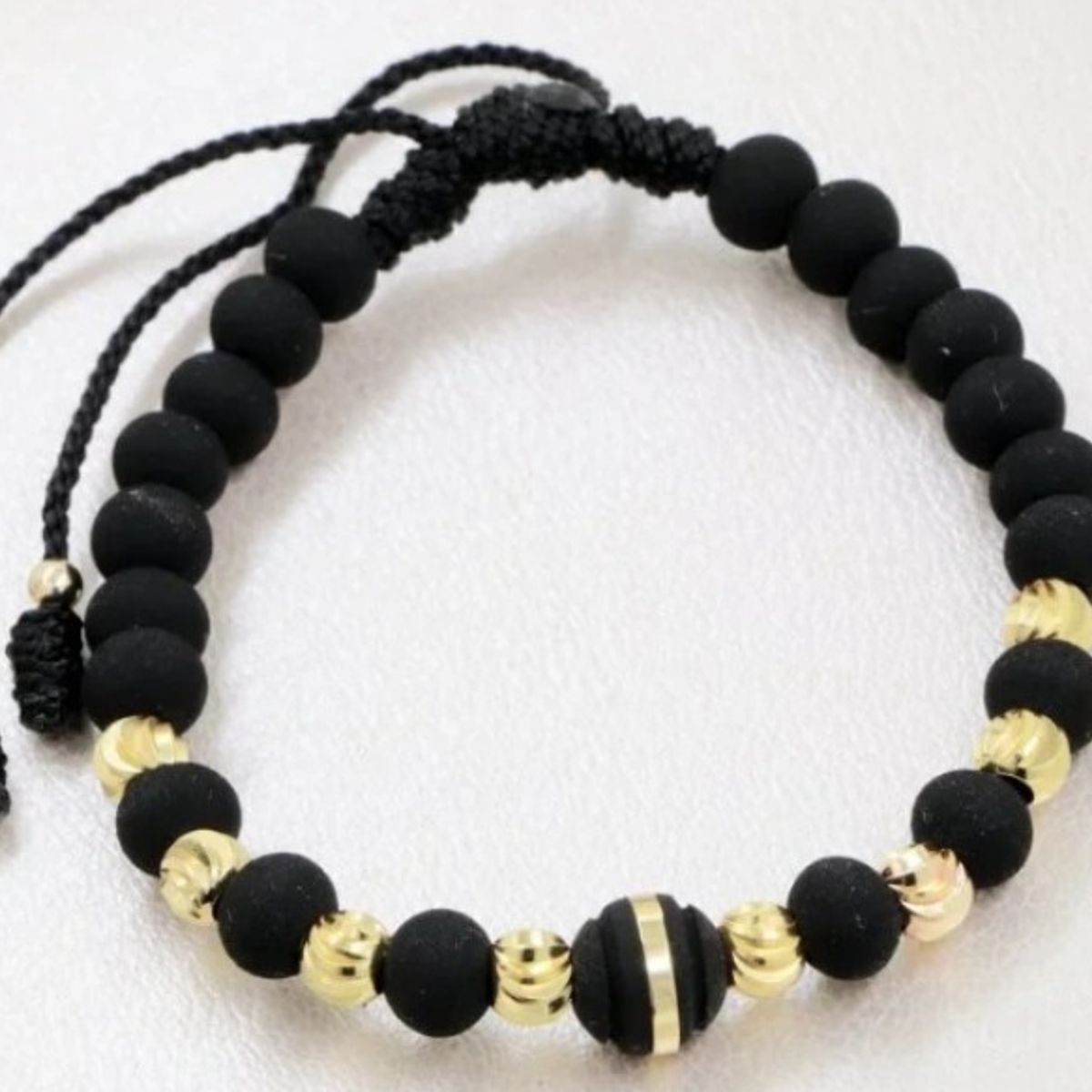 GENERICO - Brazalete Pareja Balines Italianos Oro Laminado 18K