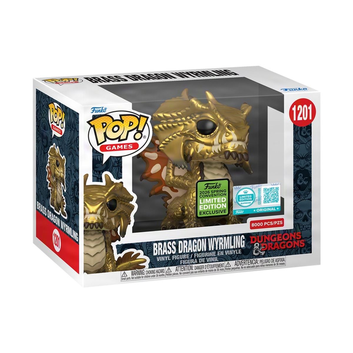 FUNKO - Funko Pop Calabozos y Dragones – Dragon de Bronce 1201 + Protector