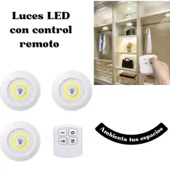 MOVI - Set De 3 Luces Led – Control Remoto y Temporizador