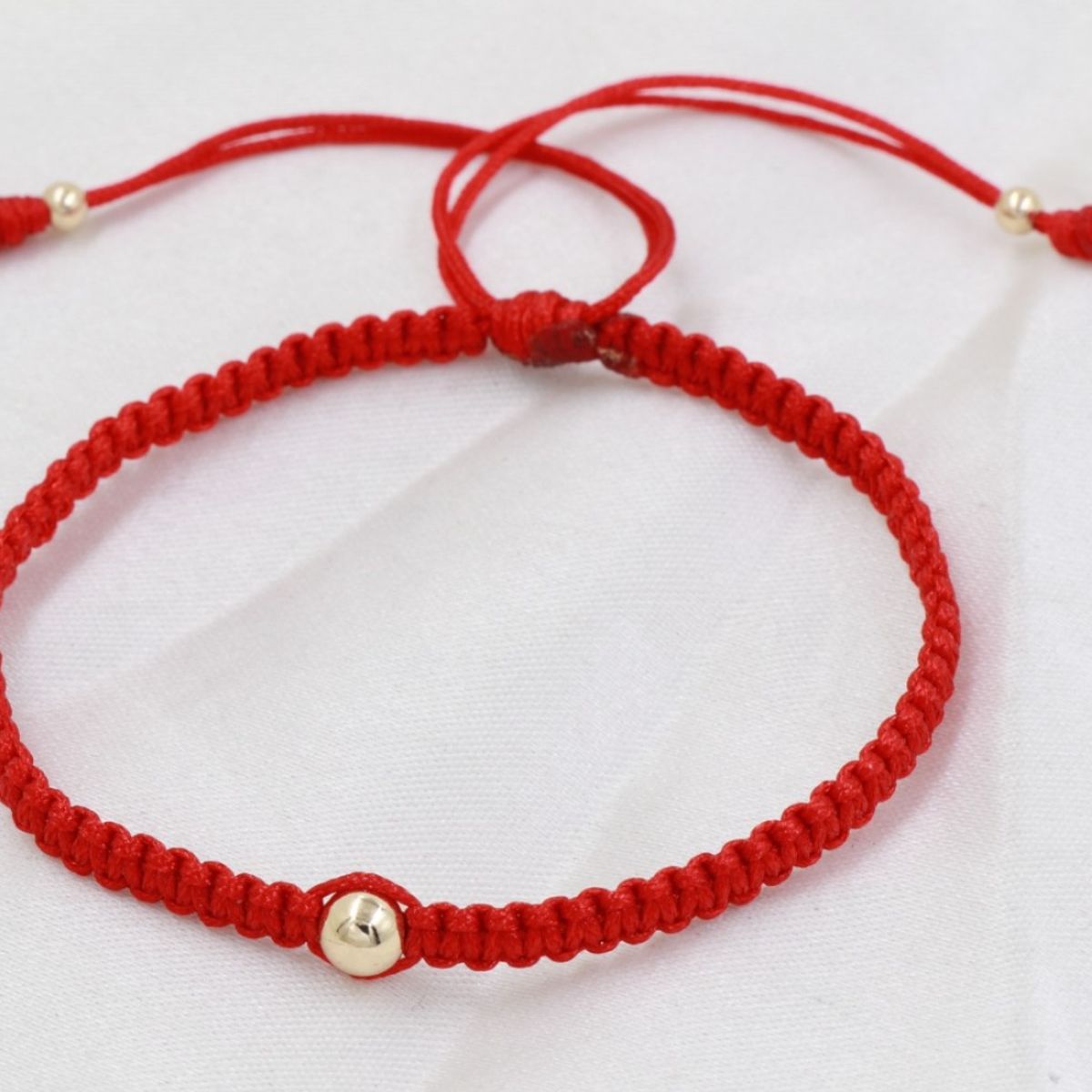 GENERICO - Brazalete Macramé Protección Parejas Oro Laminado 18k