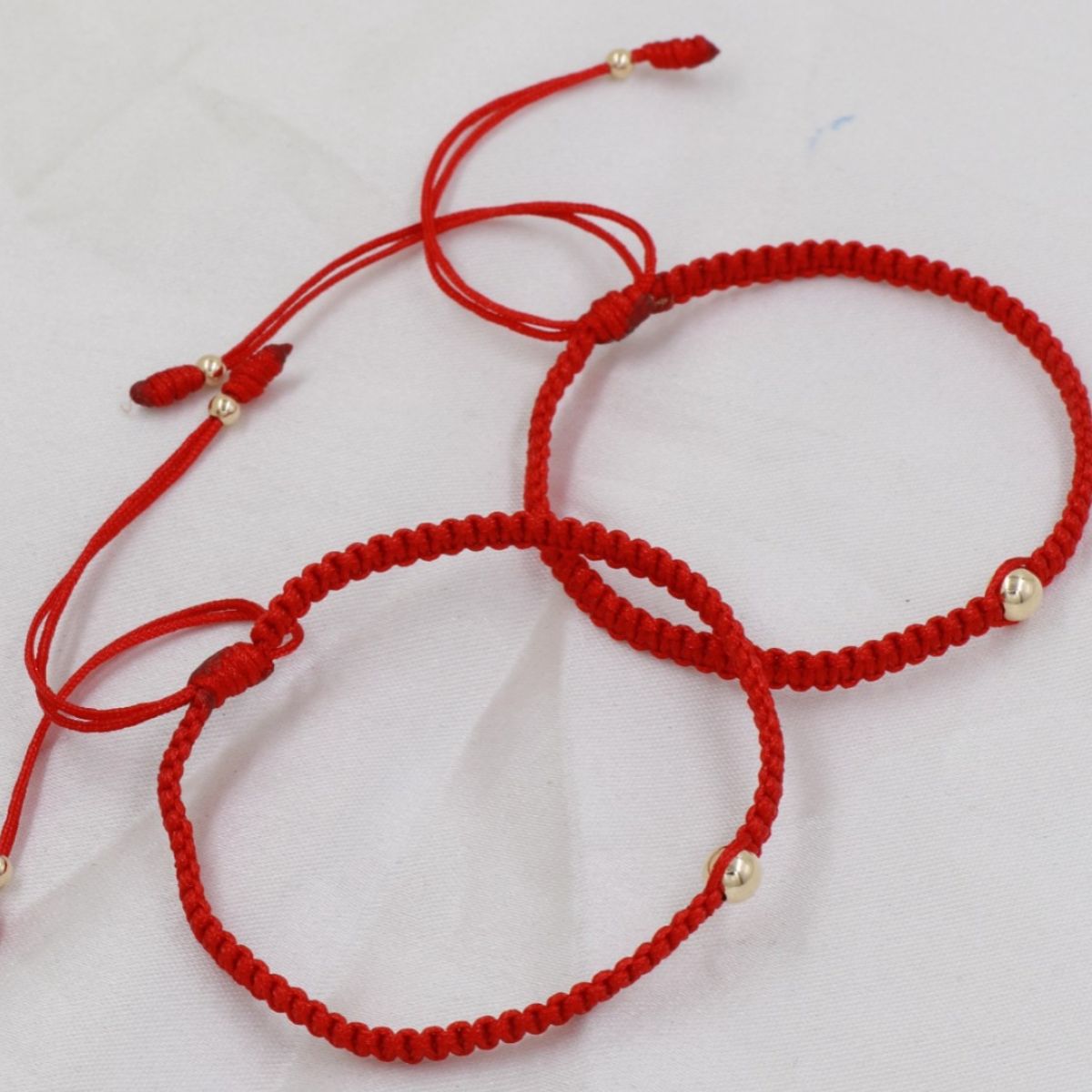 GENERICO - Brazalete Macramé Protección Parejas Oro Laminado 18k