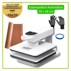 GENERICO - Estampadora plana Automatica 38x38cm Hoby Press