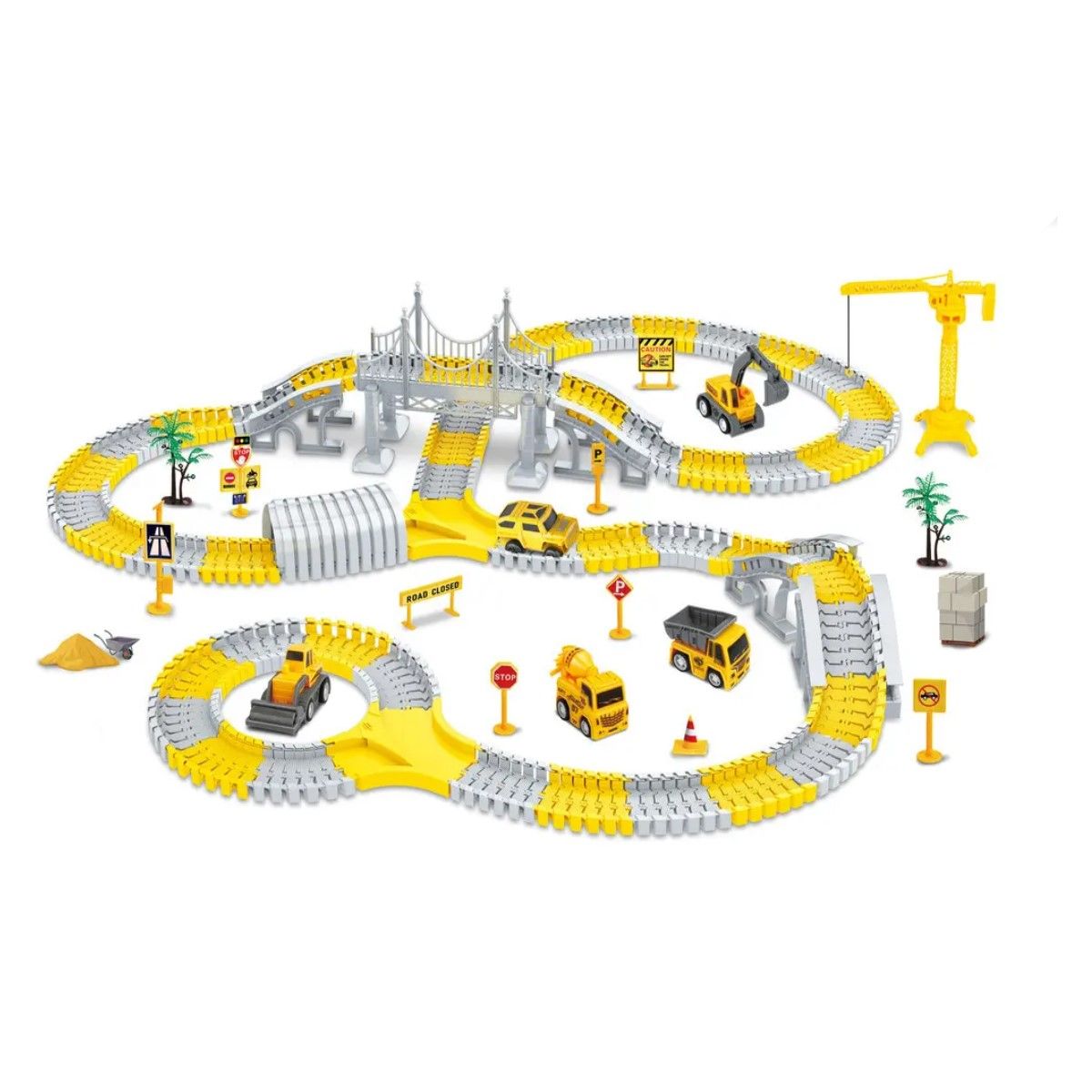 GENERICO - Juguete Pista De Auto Para Niño Bloque De Vehiculo Educativo Color Amarillo BELUG