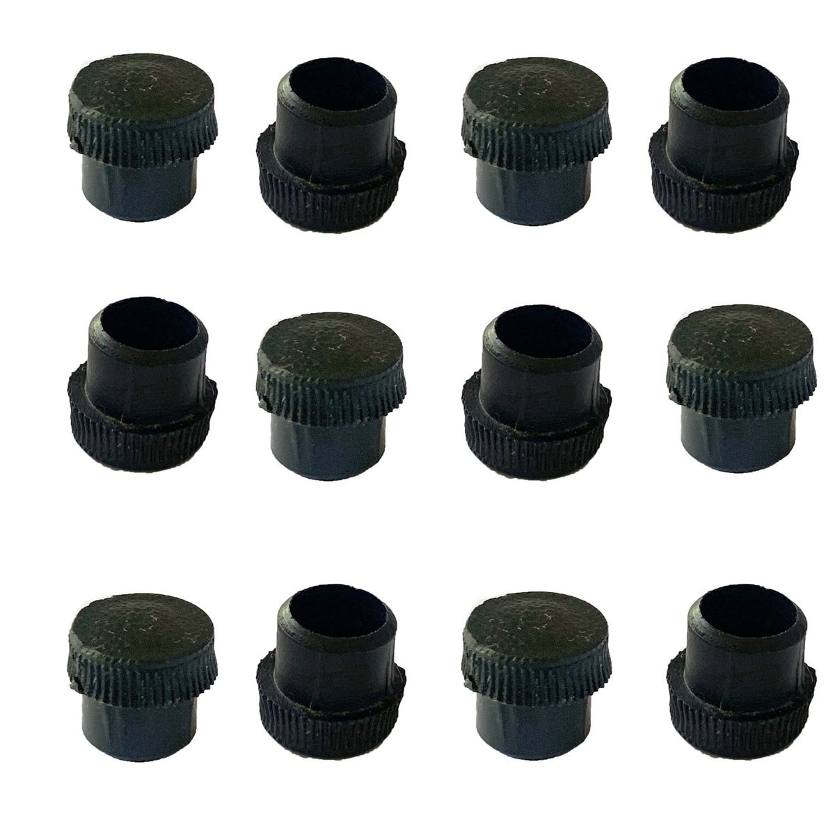 GENERICO - Regaton Redondo Interior 5/8" Negro - 100 unidades