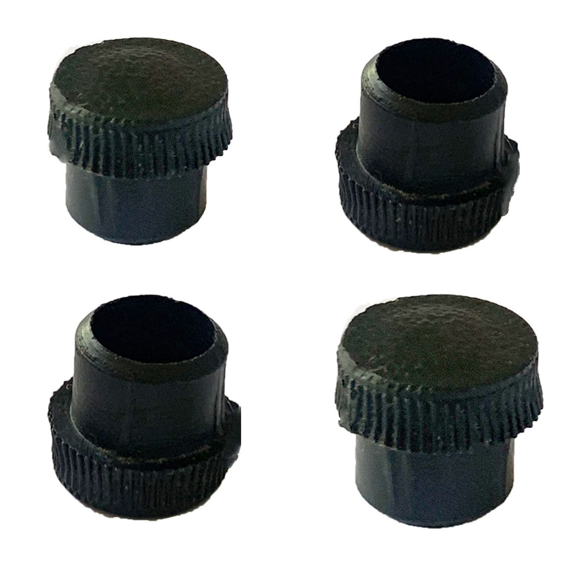 GENERICO - Regaton Redondo Interior 5/8" Negro - 100 unidades