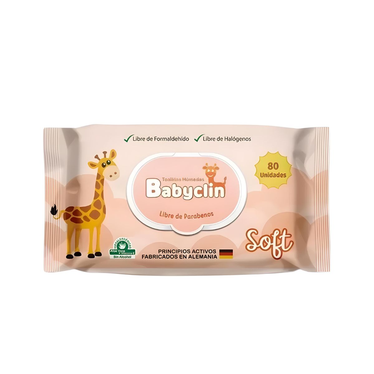 GENERICO - Pack 6 paquetes Toallitas Humedas Babyclin Soft 80un