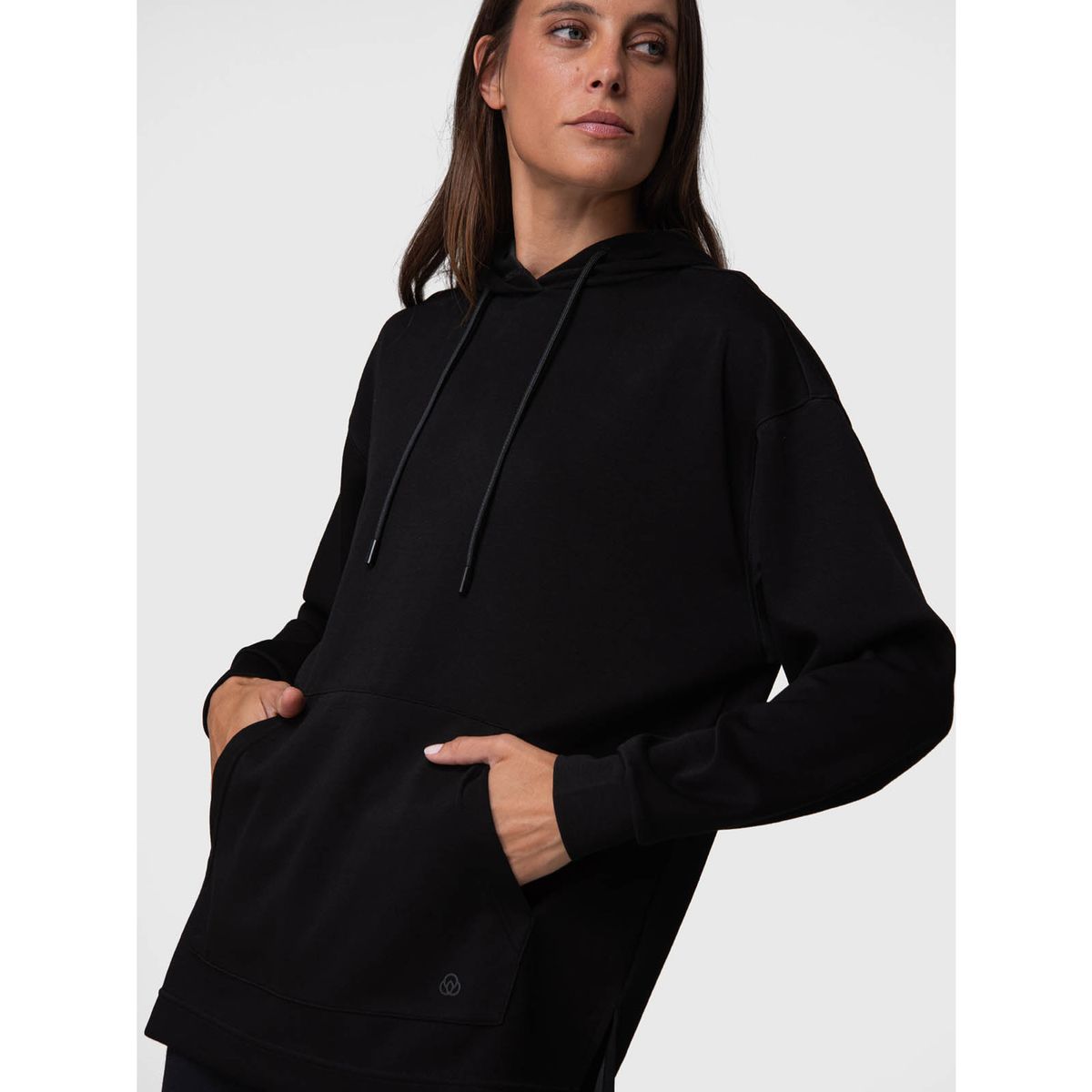 BSOUL - Poleron Mujer Hoodie Mara Rec Negro BSOUL
