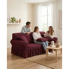 GENERICO - Protector De Sillón Turco 2 Cuerpos Diseño Elegante