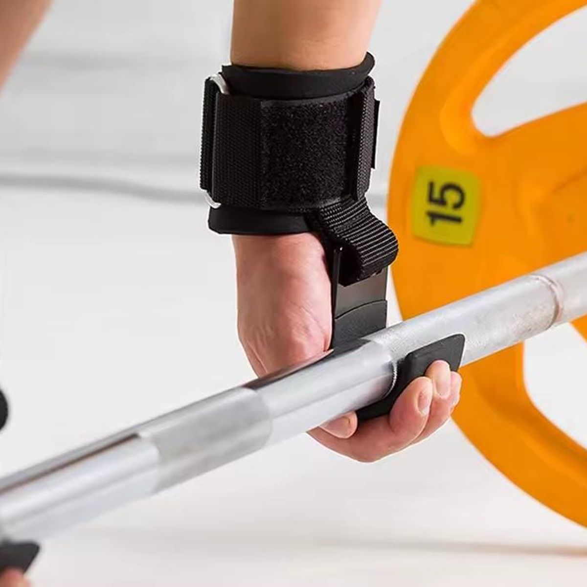 GENERICO - Straps Con Gancho Deadlift Antideslizante Diseño Con Gancho