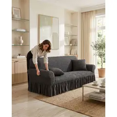 GENERICO - Protector De Sillón Turco 1 Cuerpo Diseño Elegante
