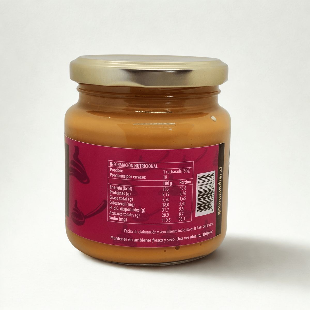 GOURMANDIER - Manjar casero Sin azúcar añadida