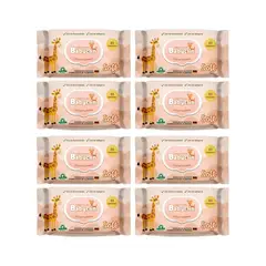 GENERICO - Pack 8 paquetes Toallitas Humedas Babyclin Soft 80un