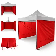 GENERICO - Lona Lateral Impermeable 3x3x3m Para Toldo exteriores